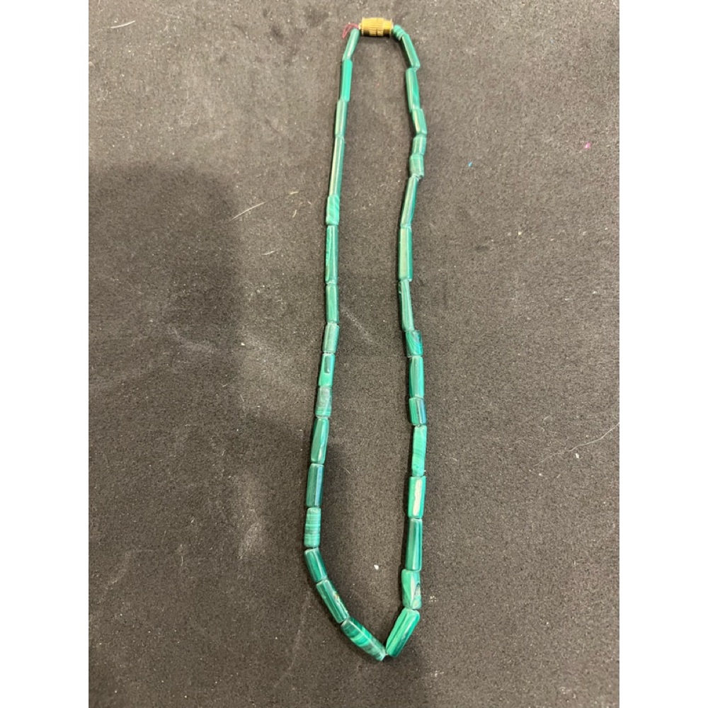Nepal emerald-colored greenstones, handmade